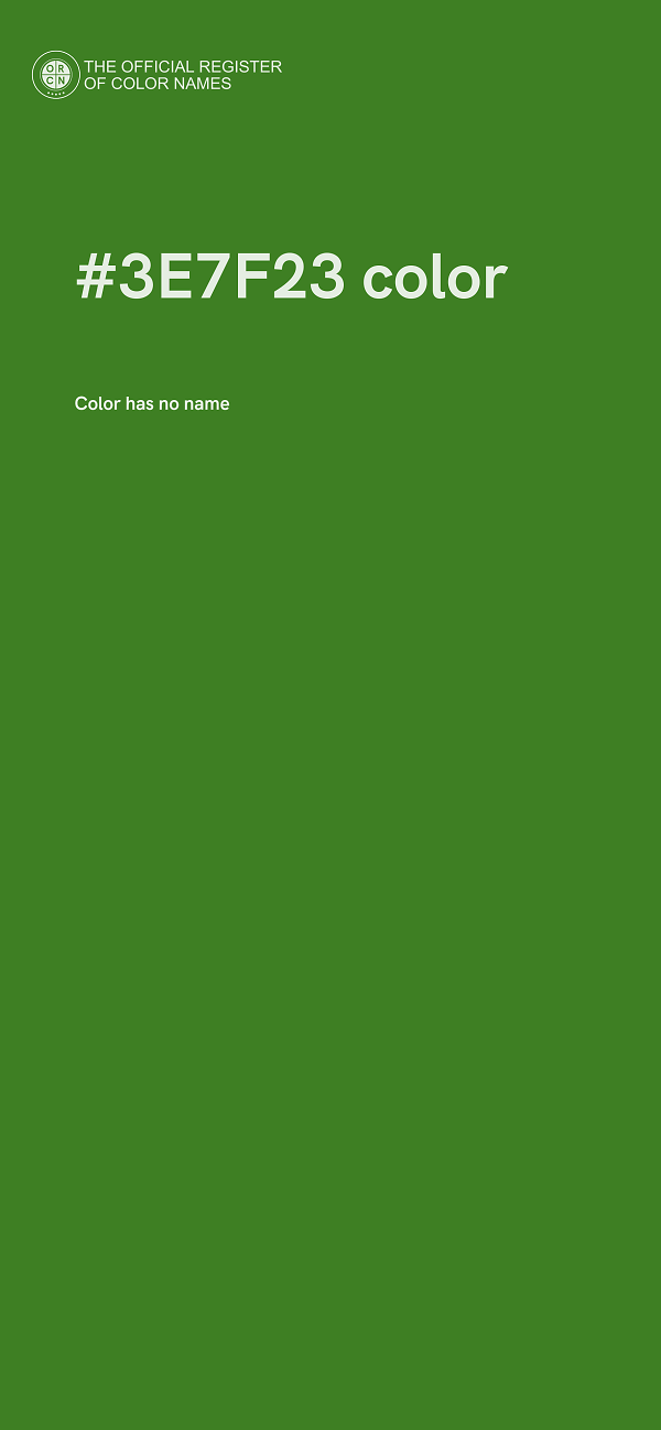 #3E7F23 color image