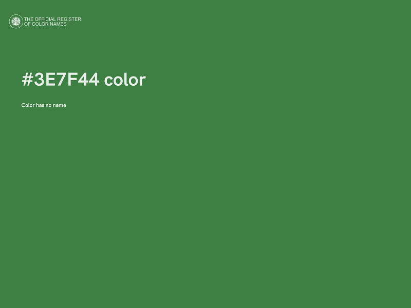 #3E7F44 color image