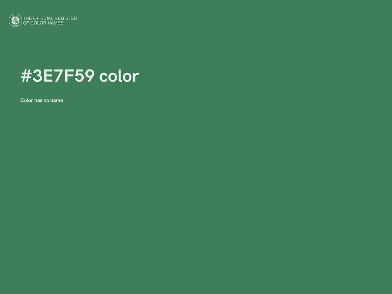 #3E7F59 color image