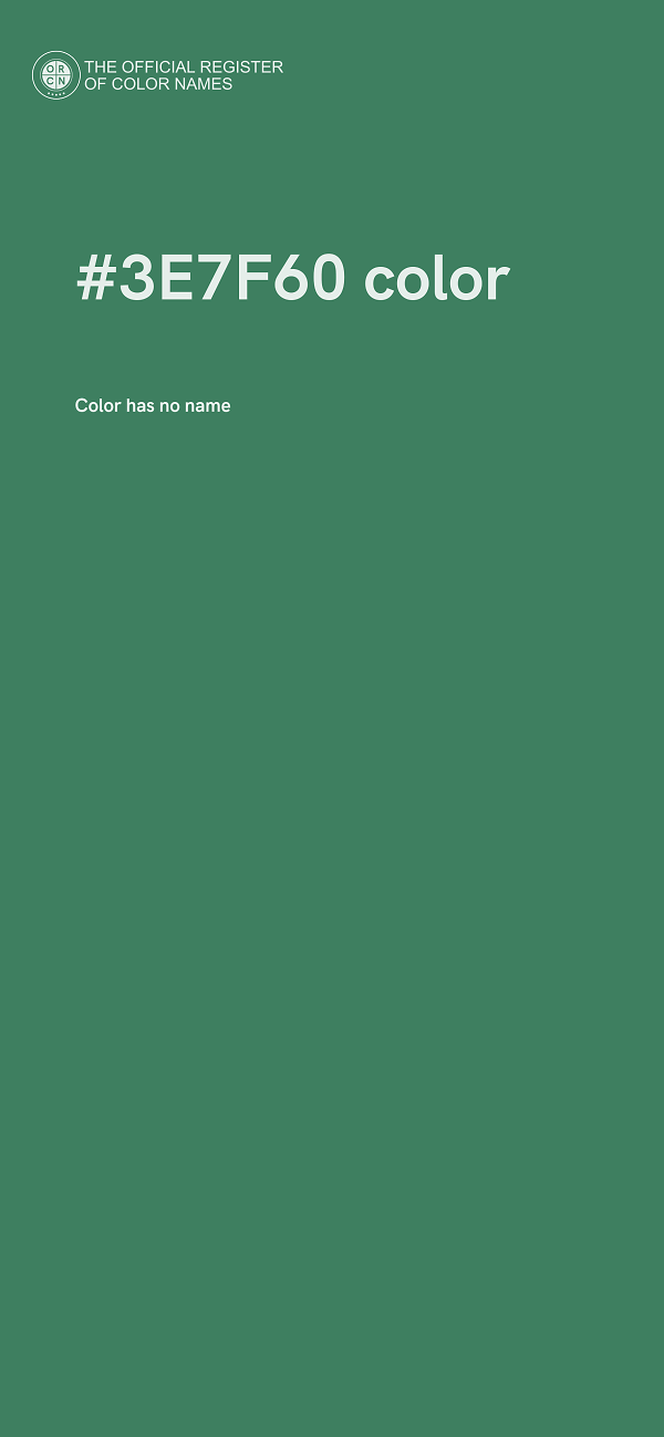 #3E7F60 color image