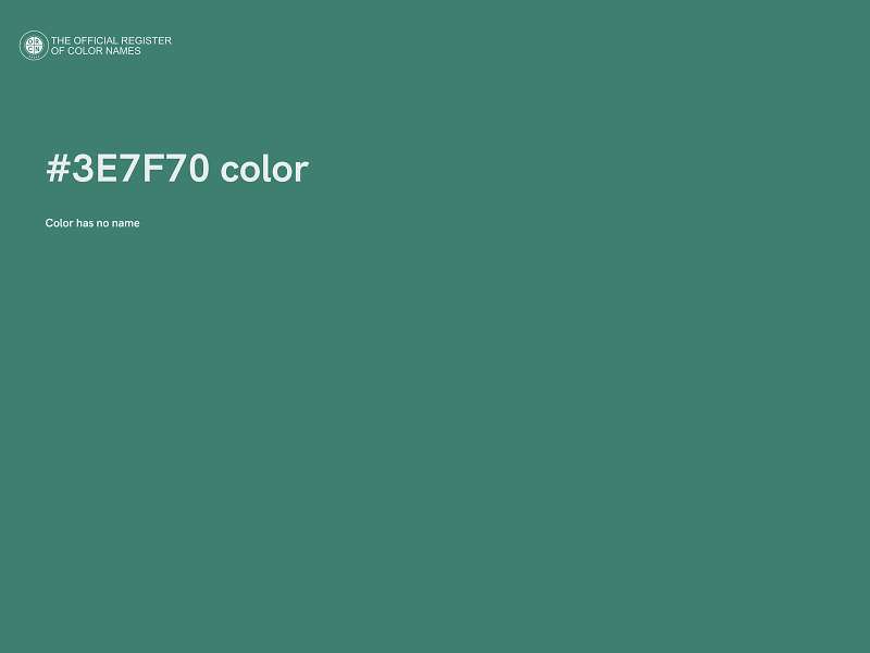 #3E7F70 color image