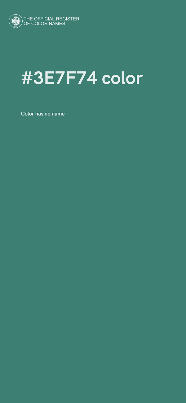 #3E7F74 color image