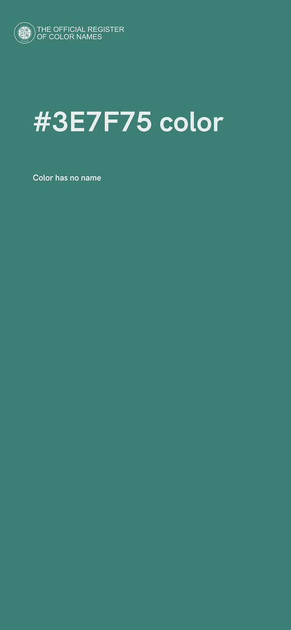 #3E7F75 color image
