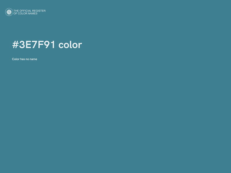 #3E7F91 color image