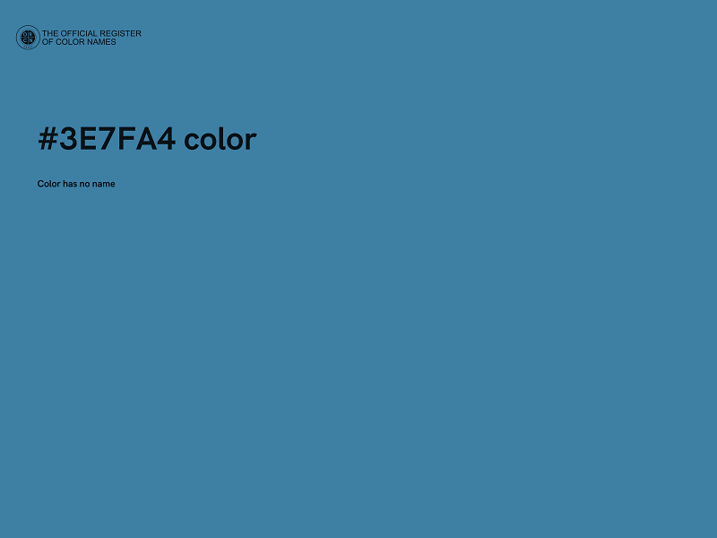 #3E7FA4 color image