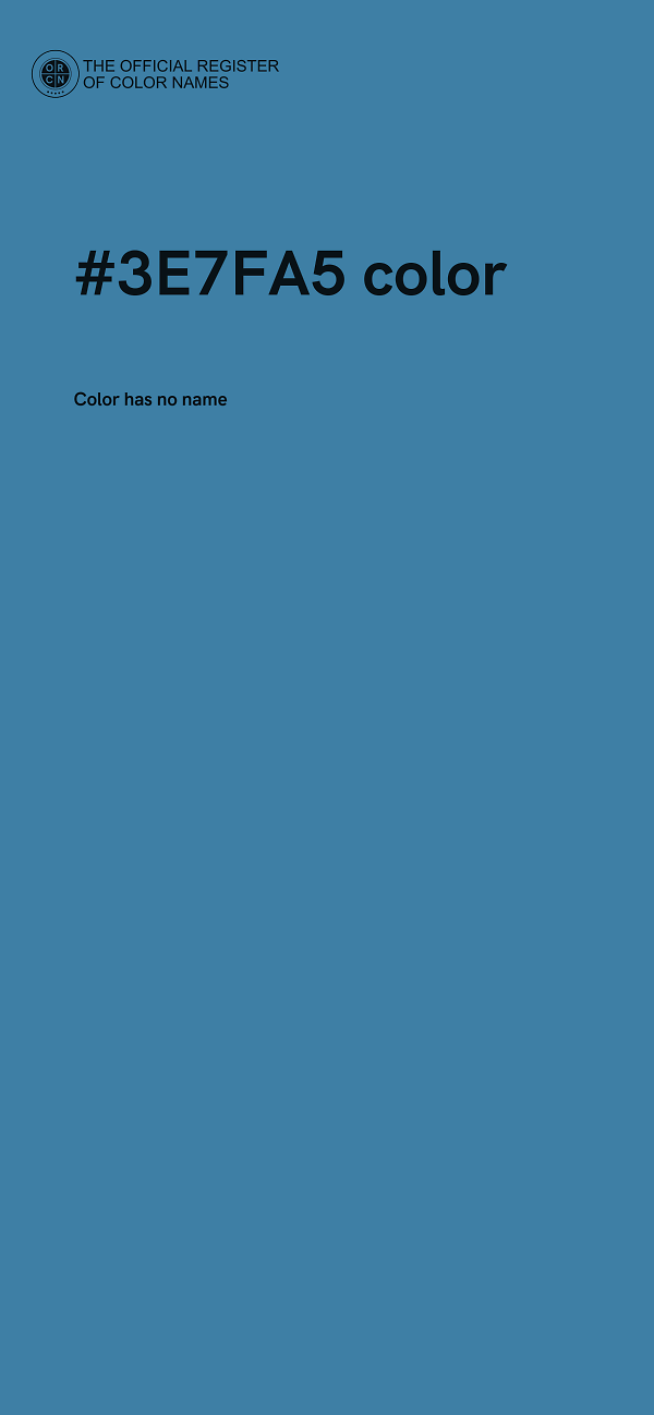 #3E7FA5 color image