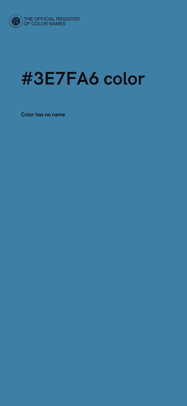 #3E7FA6 color image