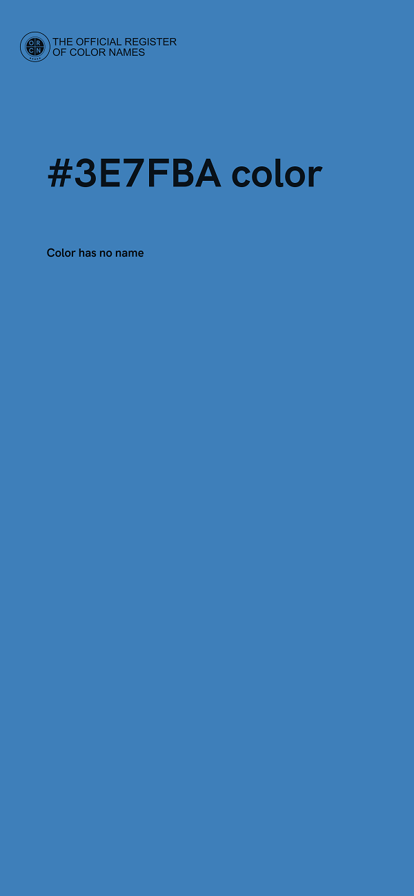 #3E7FBA color image