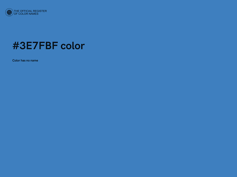 #3E7FBF color image