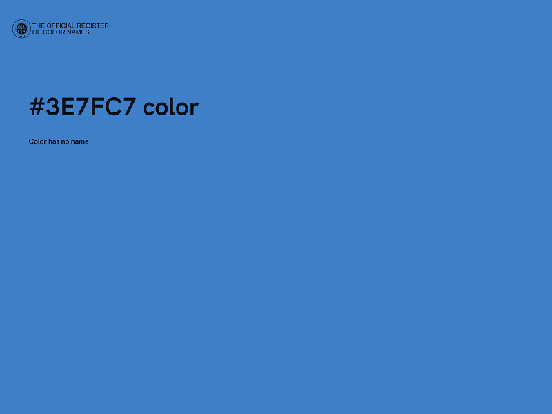 #3E7FC7 color image