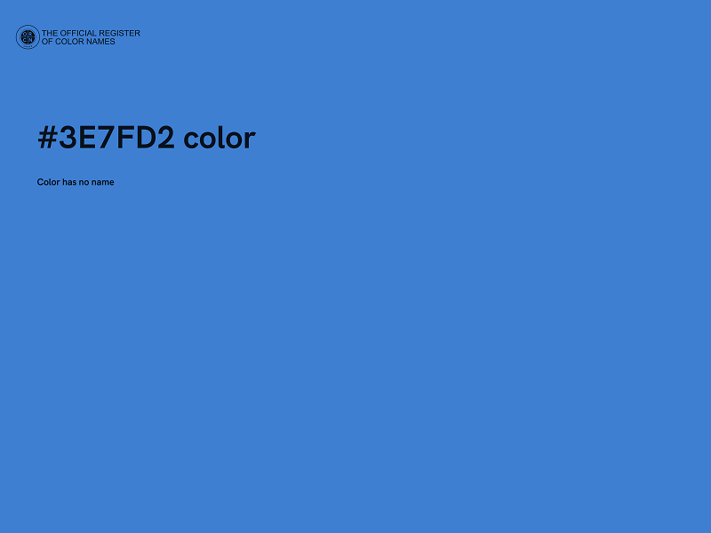 #3E7FD2 color image