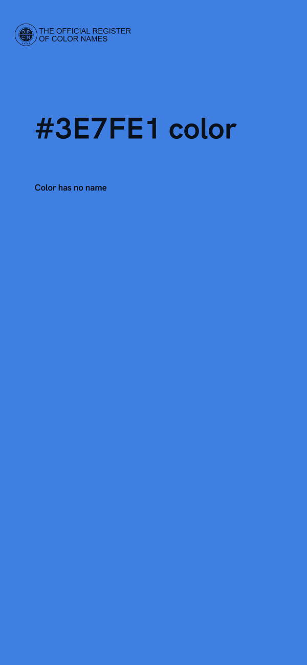 #3E7FE1 color image