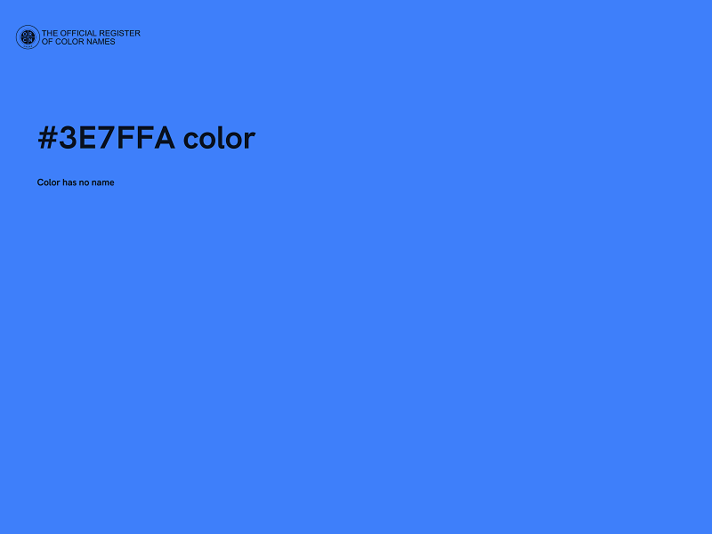 #3E7FFA color image