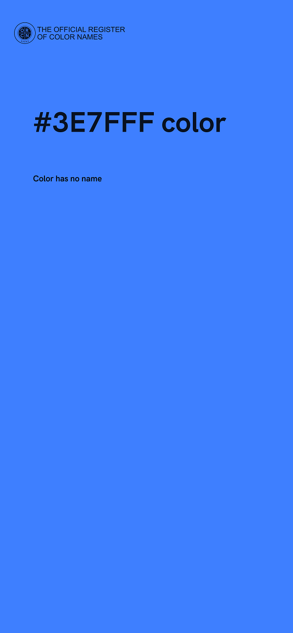 #3E7FFF color image