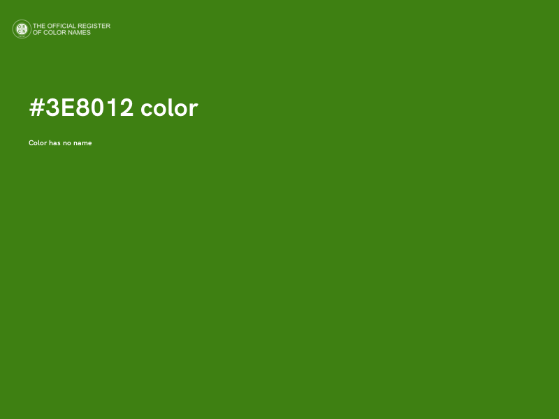 #3E8012 color image