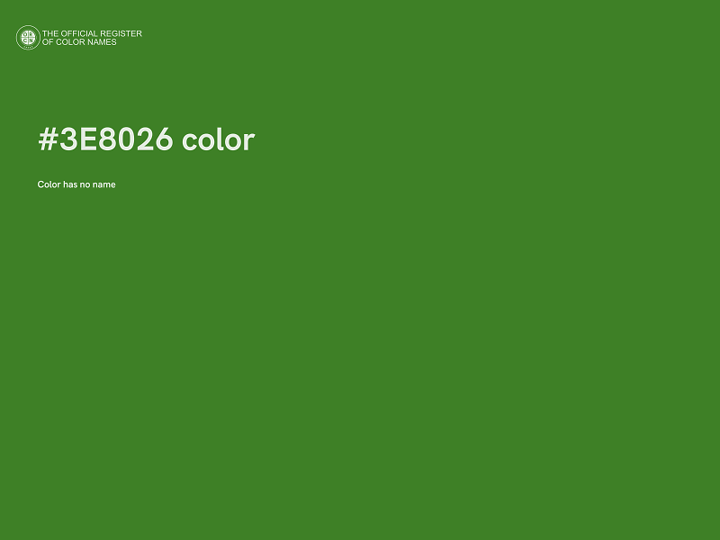 #3E8026 color image