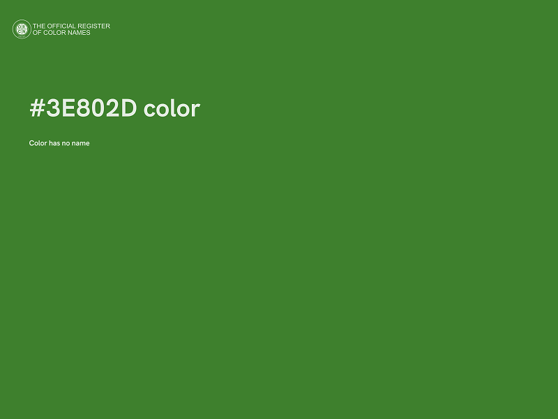 #3E802D color image
