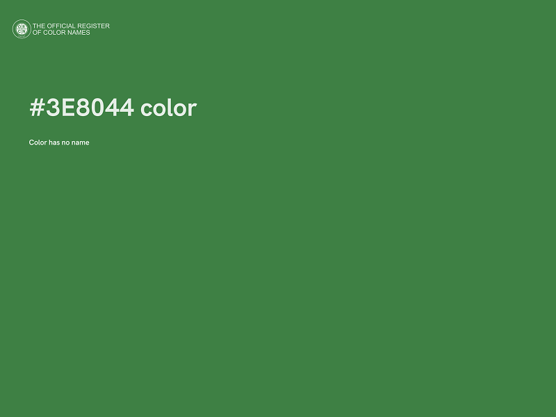 #3E8044 color image