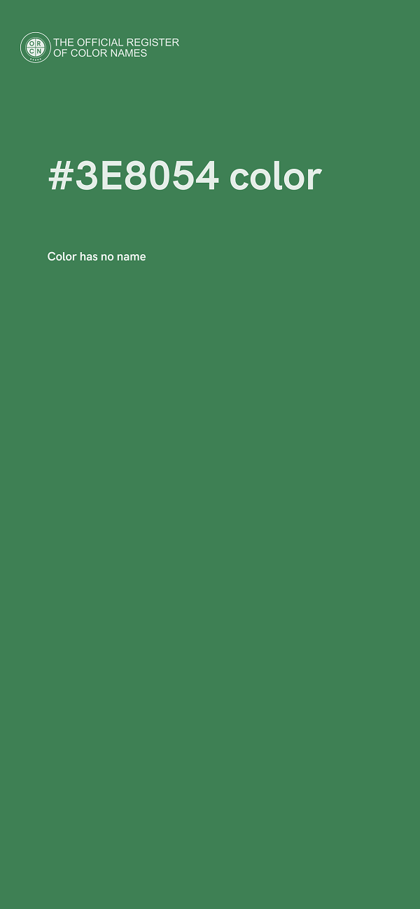 #3E8054 color image
