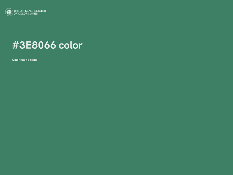 #3E8066 color image