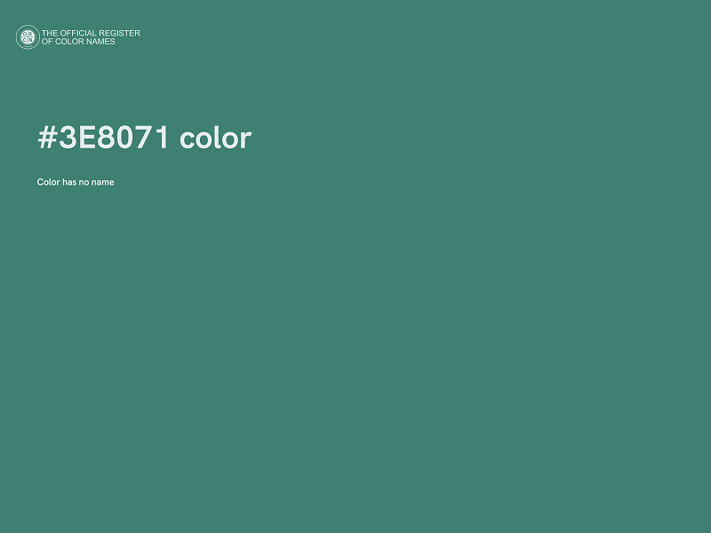 #3E8071 color image