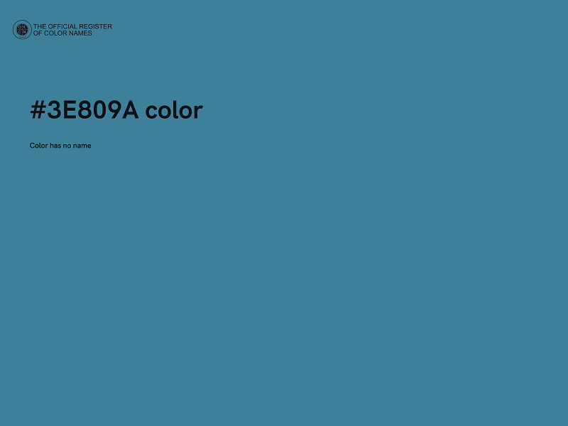 #3E809A color image