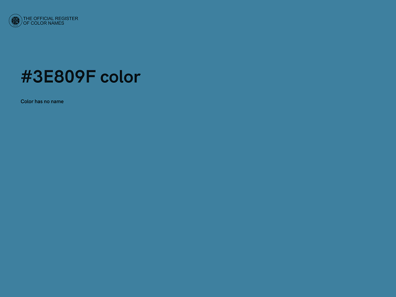 #3E809F color image