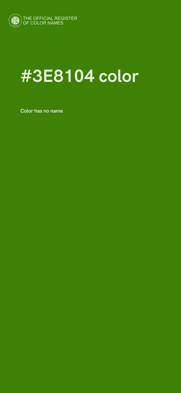 #3E8104 color image