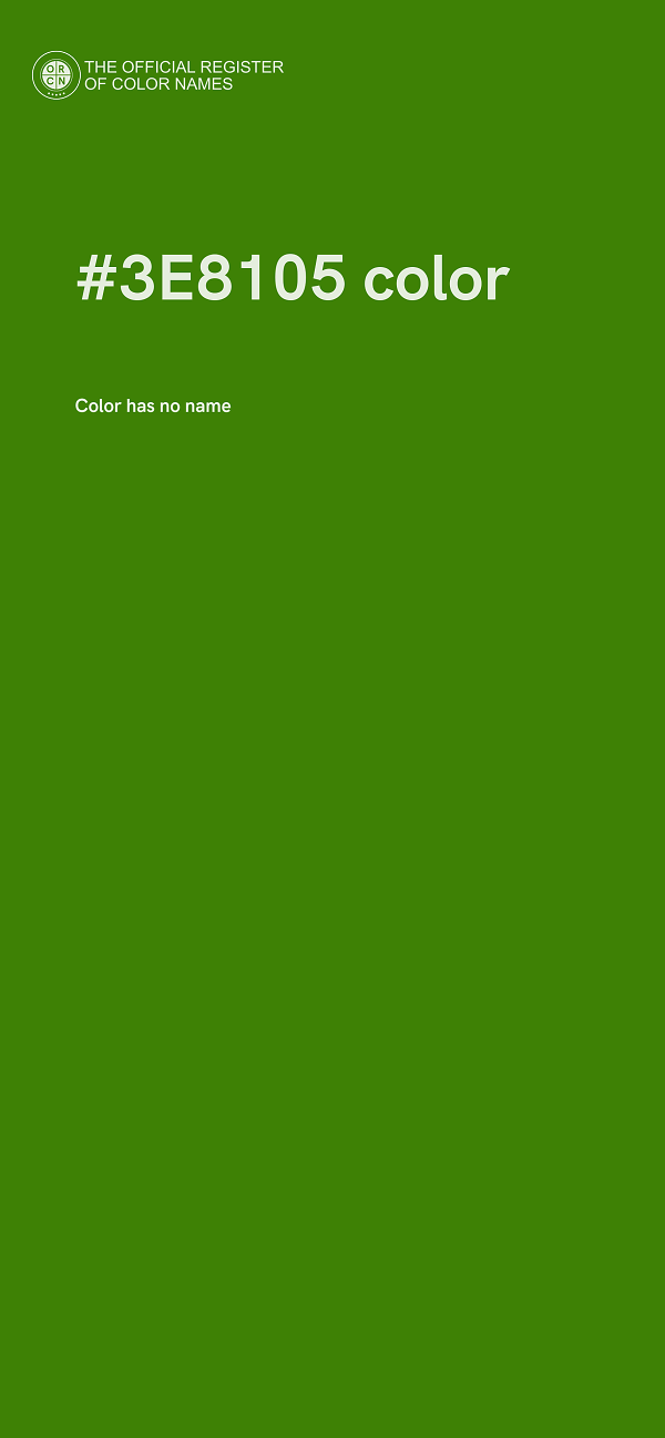 #3E8105 color image