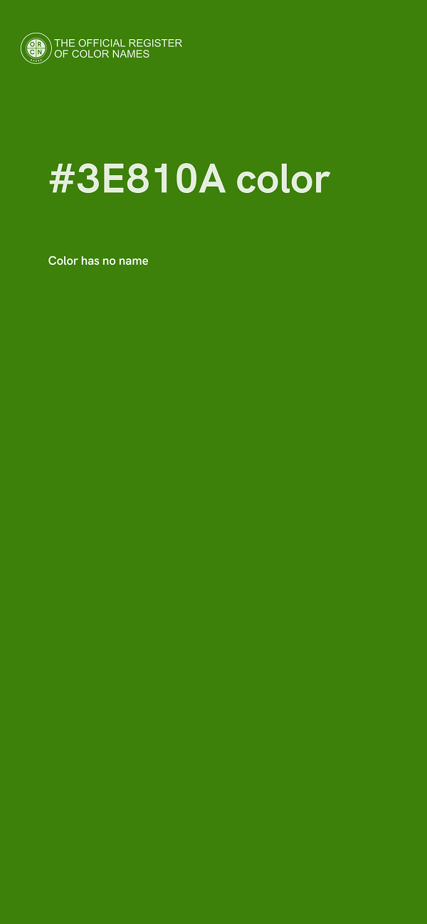 #3E810A color image
