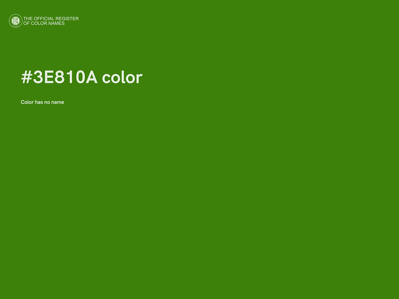 #3E810A color image