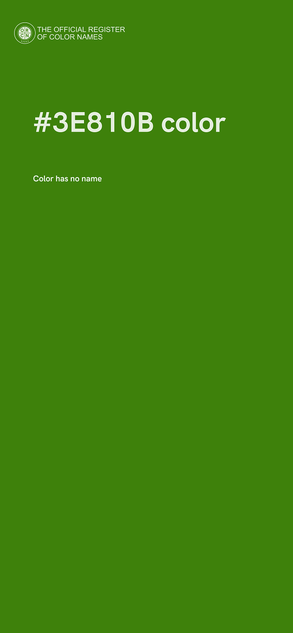 #3E810B color image