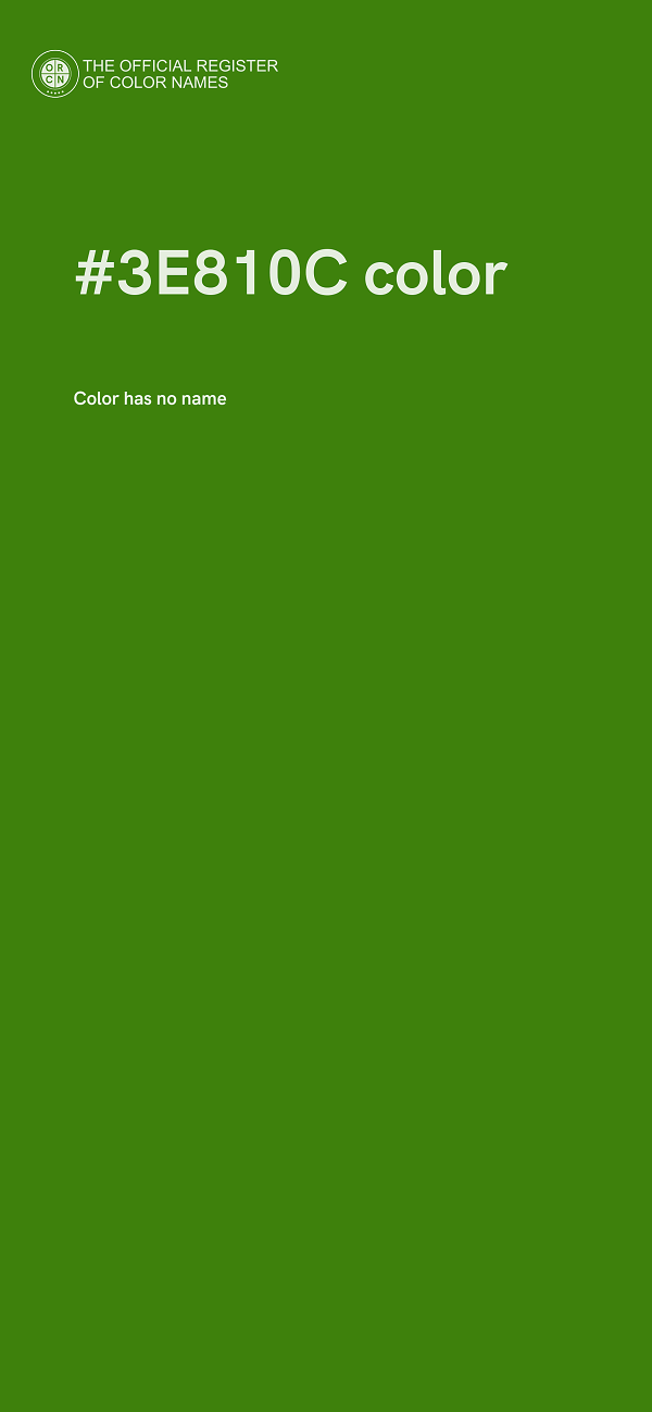 #3E810C color image