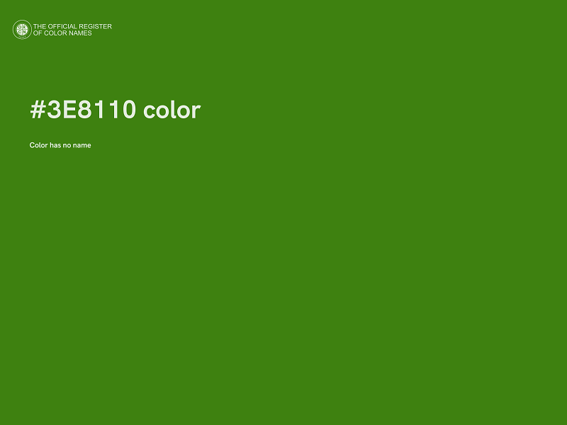 #3E8110 color image