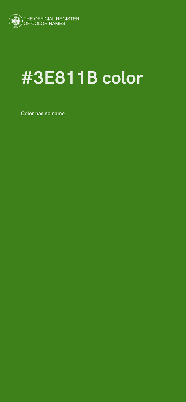 #3E811B color image