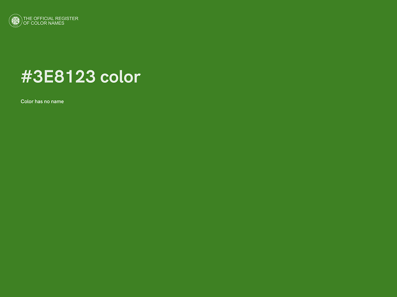 #3E8123 color image