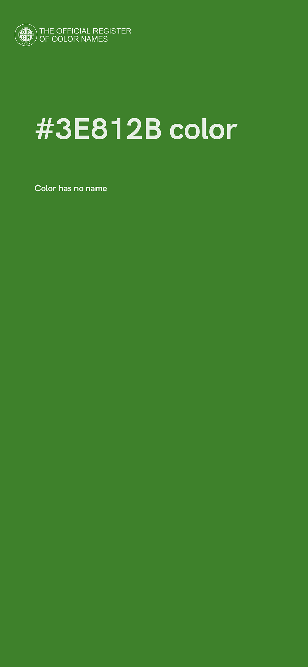 #3E812B color image