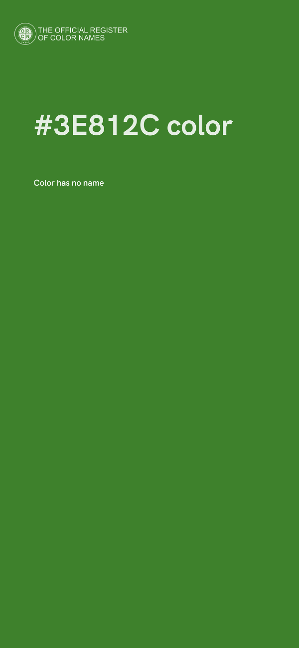 #3E812C color image
