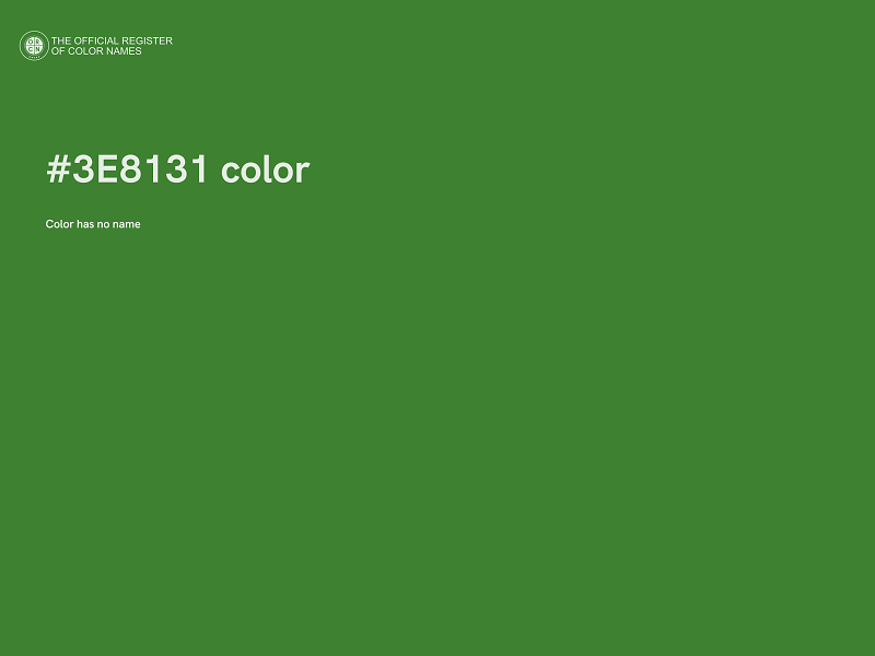 #3E8131 color image