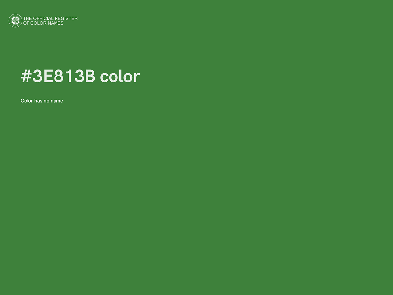 #3E813B color image