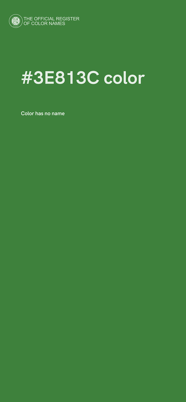 #3E813C color image