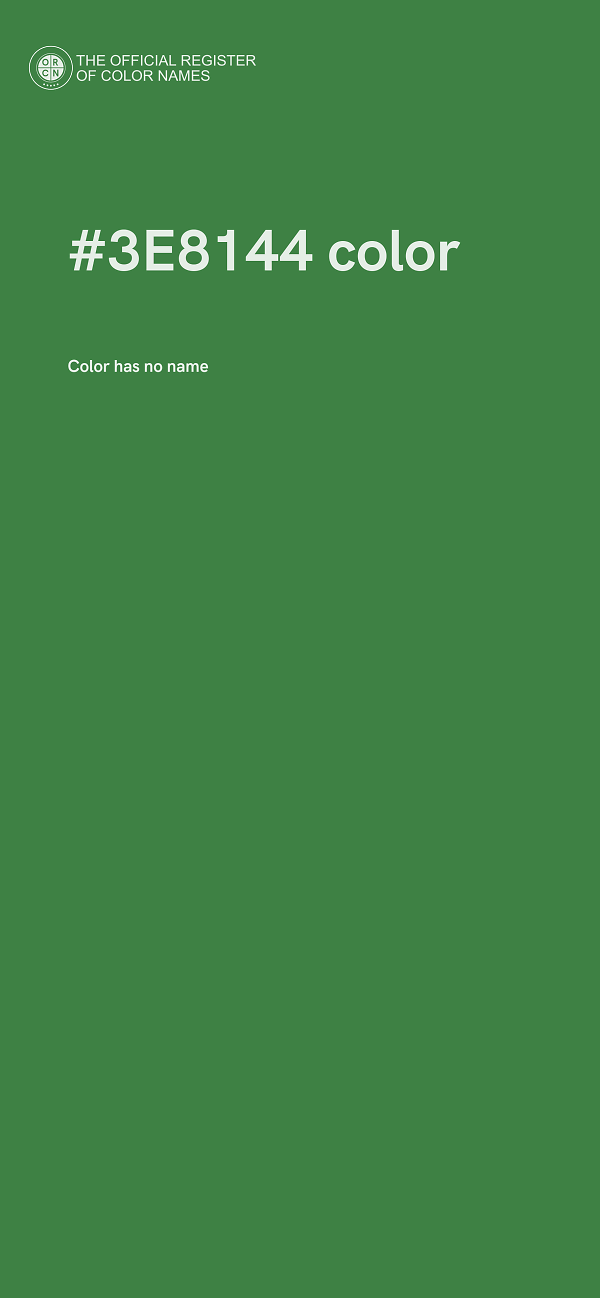 #3E8144 color image