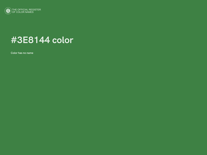 #3E8144 color image