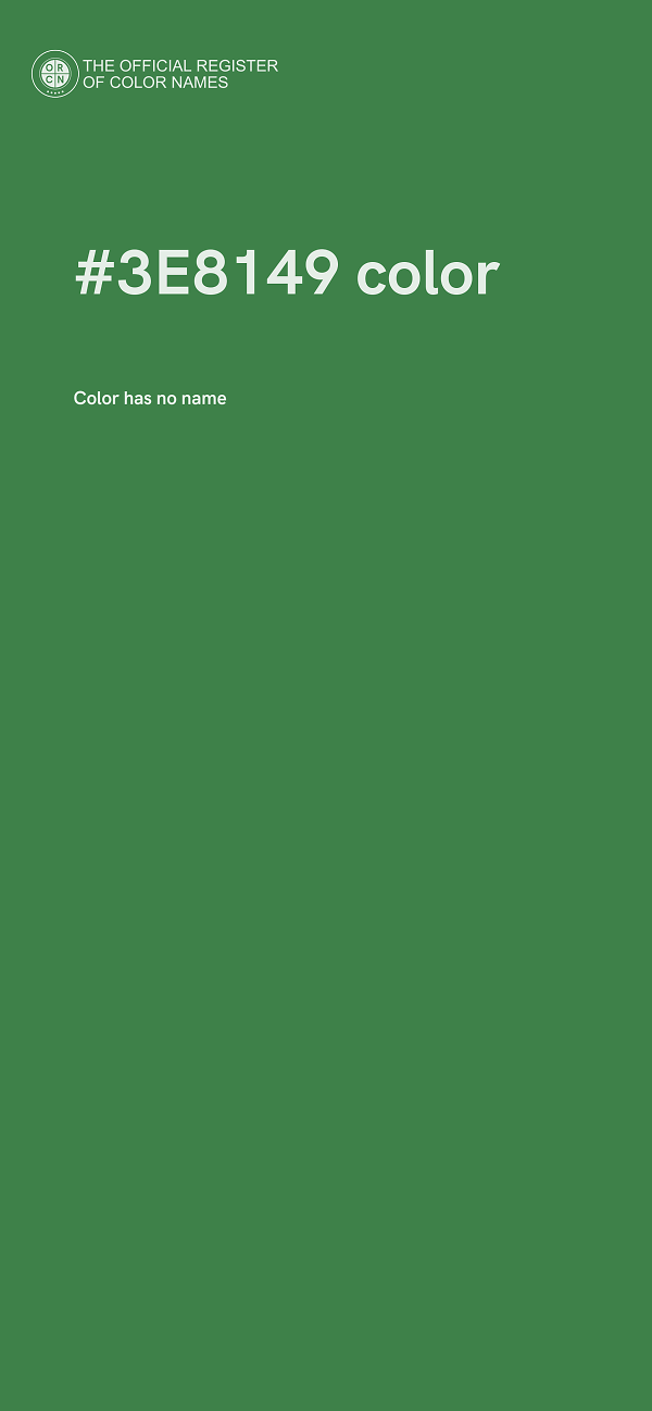 #3E8149 color image