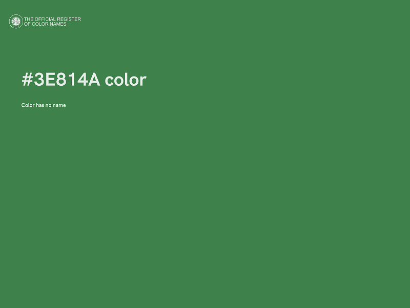 #3E814A color image