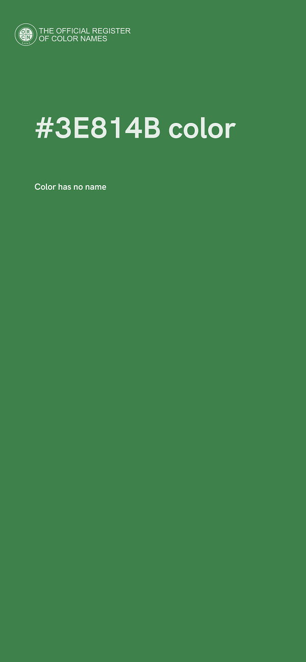 #3E814B color image