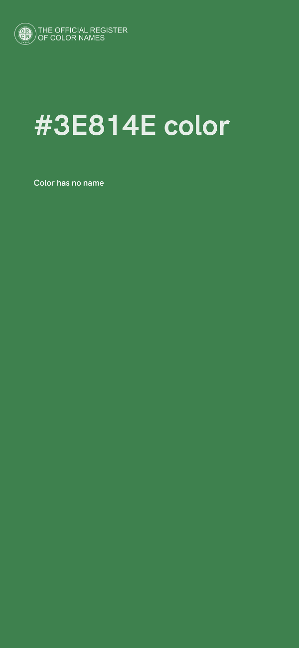 #3E814E color image