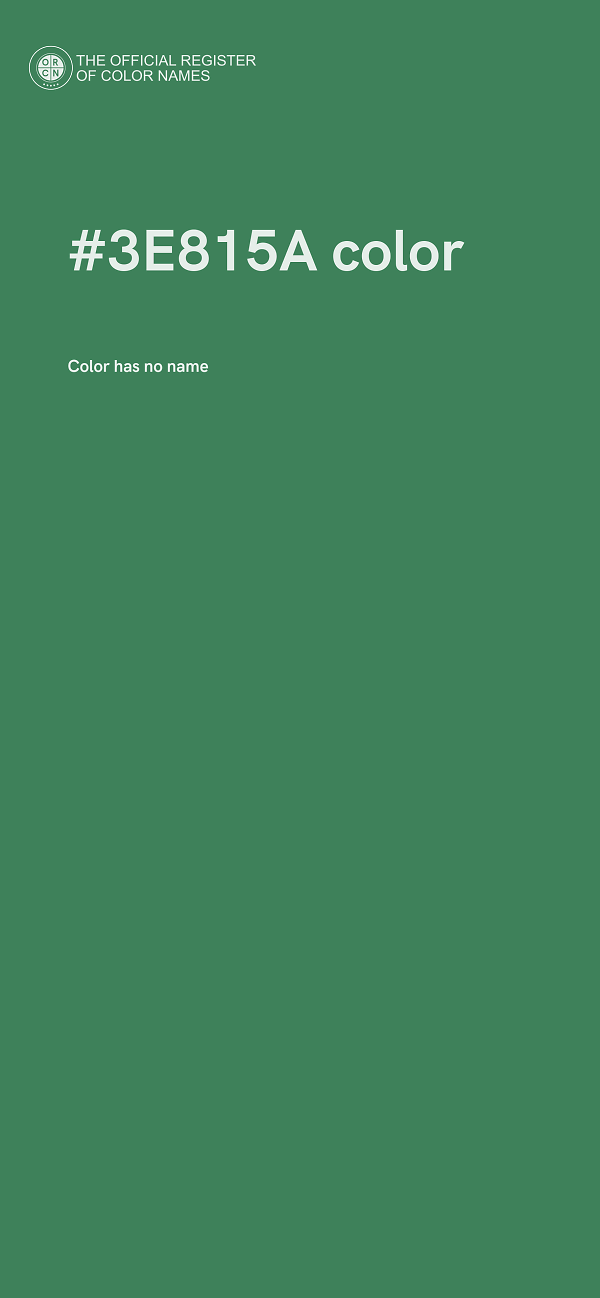 #3E815A color image