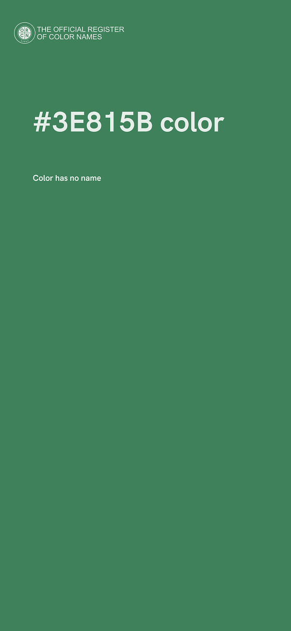 #3E815B color image