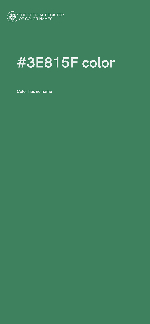 #3E815F color image